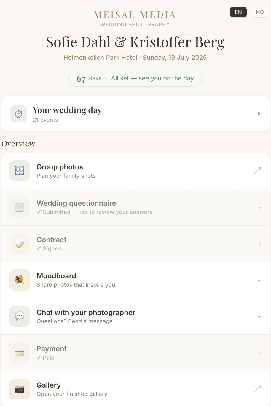 VowFolio klientportal